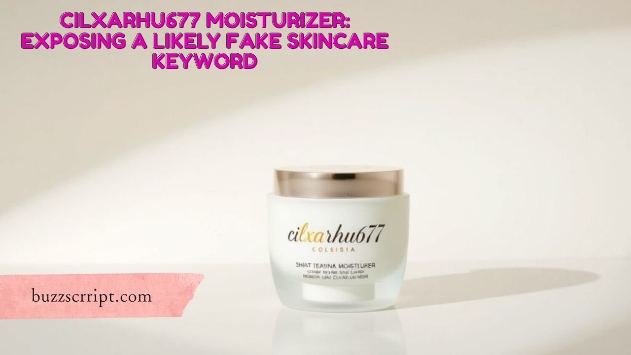 Cilxarhu677 Moisturizer: Exposing a Likely Fake Skincare Keyword