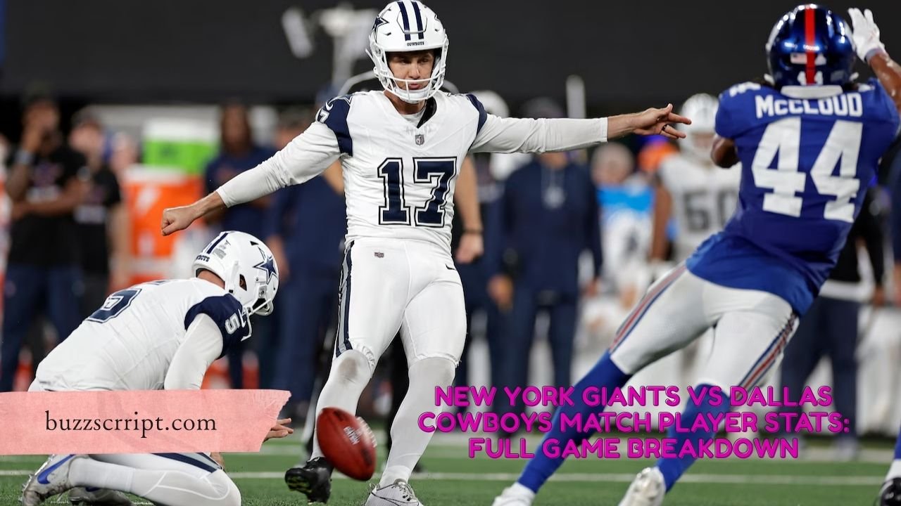 New York Giants vs Dallas Cowboys Match Player Stats: Full Game Breakdown