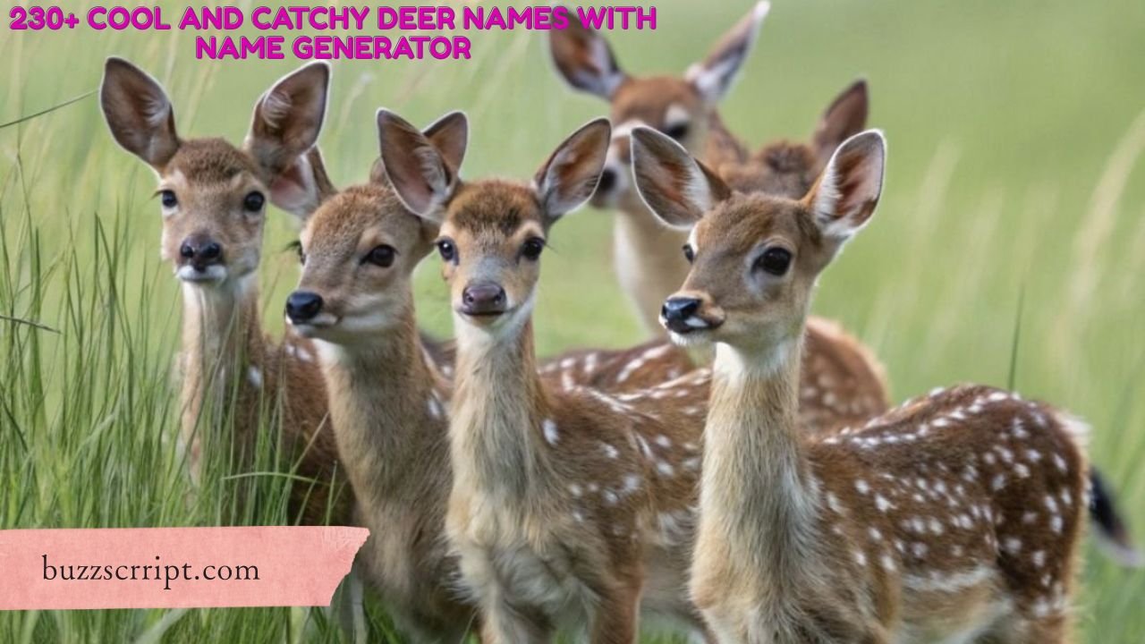230+ Cool And Catchy Deer Names With Name Generator