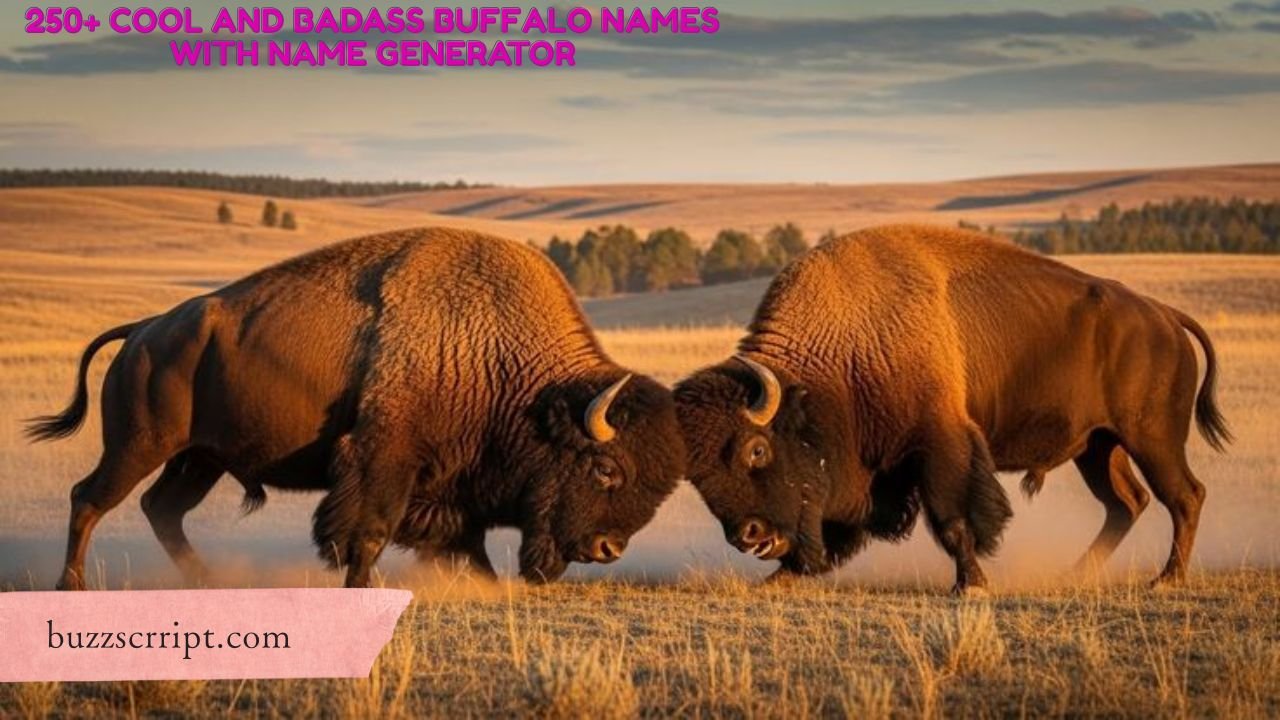 250+ Cool And Badass Buffalo Names With Name Generator