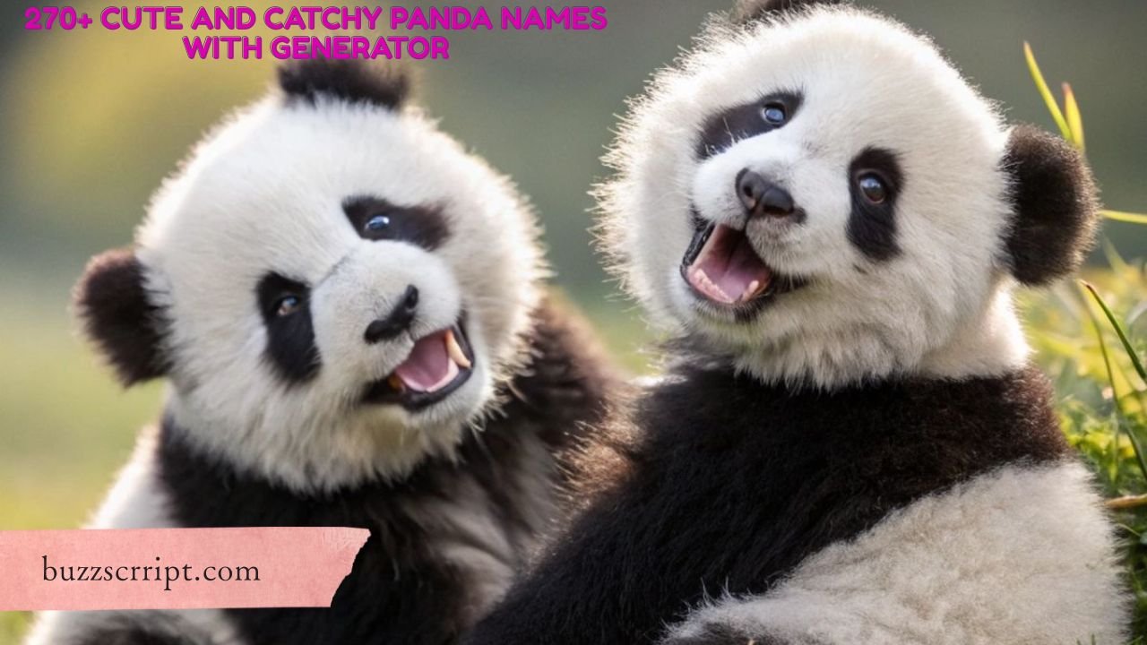 270+ Cute And Catchy Panda Names With Generator