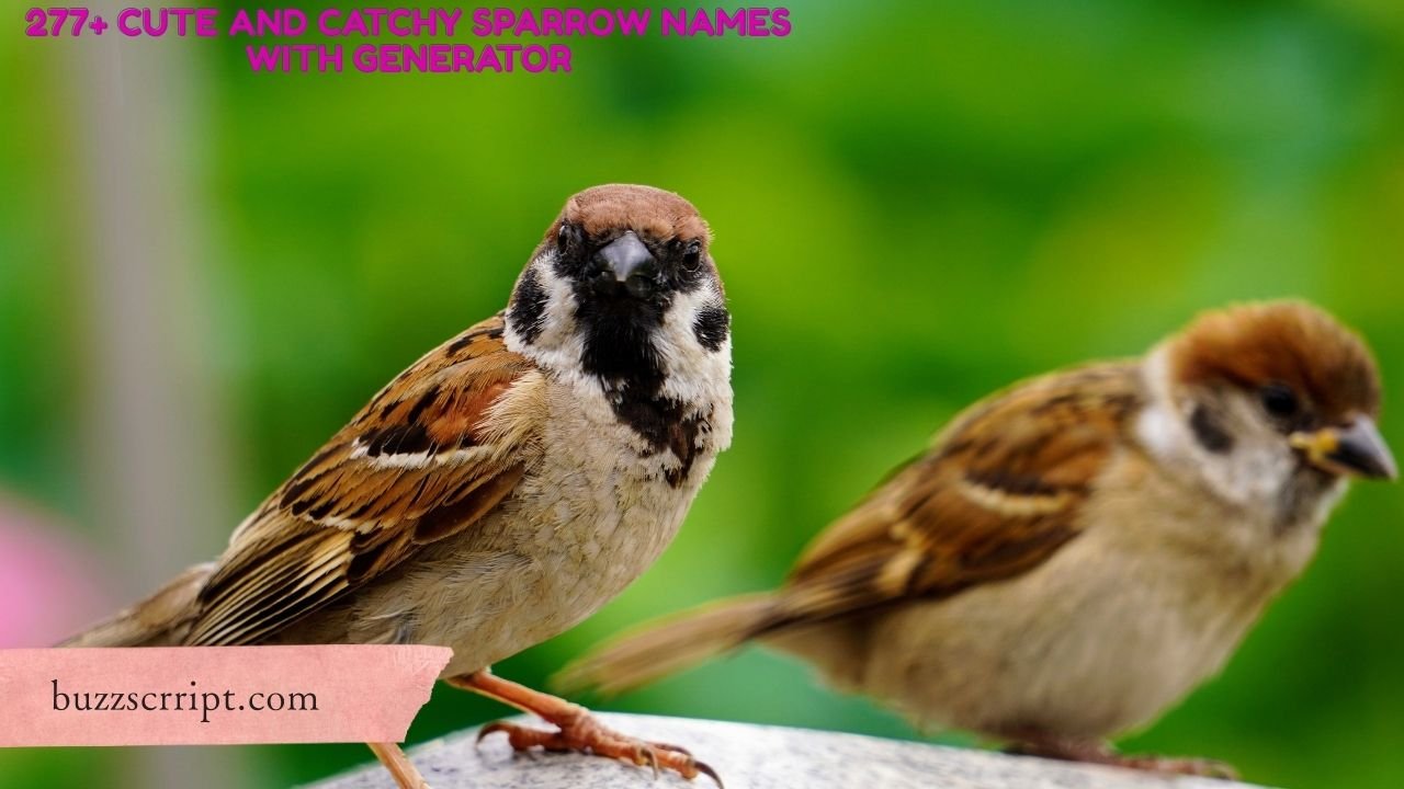 277+ Cute And Catchy Sparrow Names With Generator