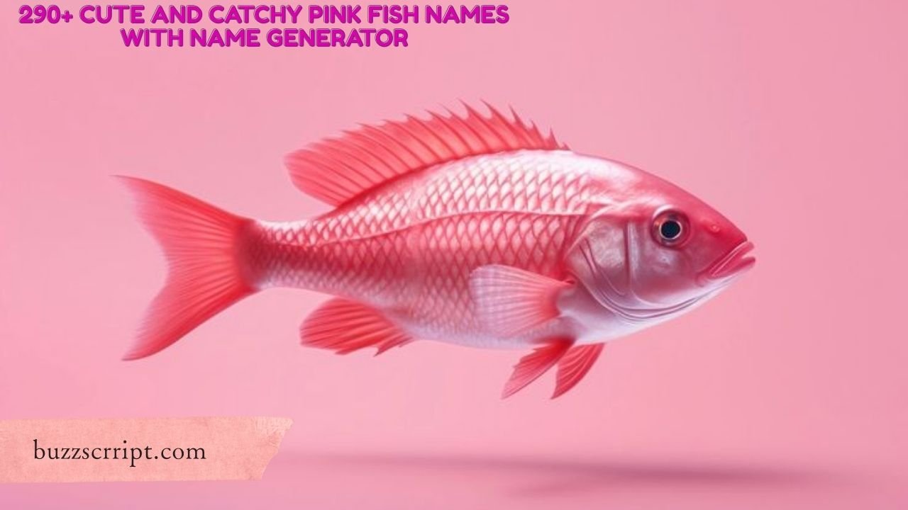 290+ Cute And Catchy Pink Fish Names With Name Generator