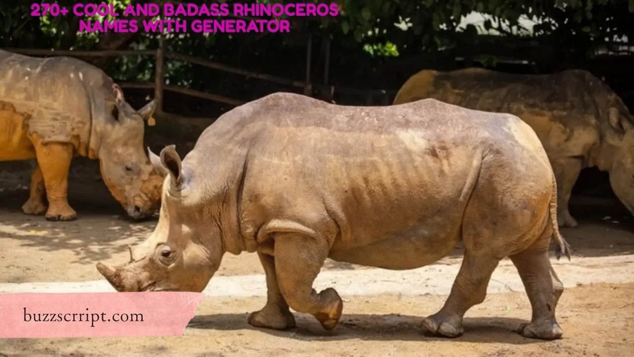 270+ Cool And Badass Rhinoceros Names With Generator
