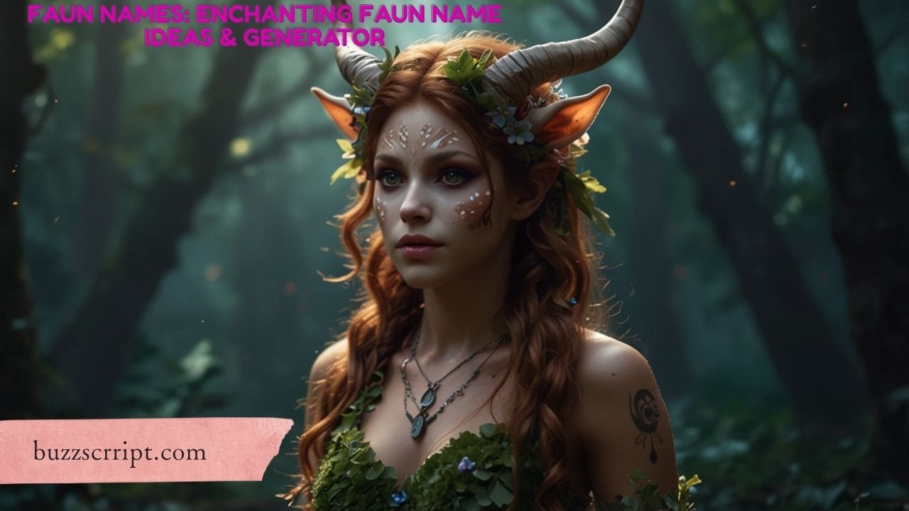 Faun Names: Enchanting Faun Name Ideas & Generator