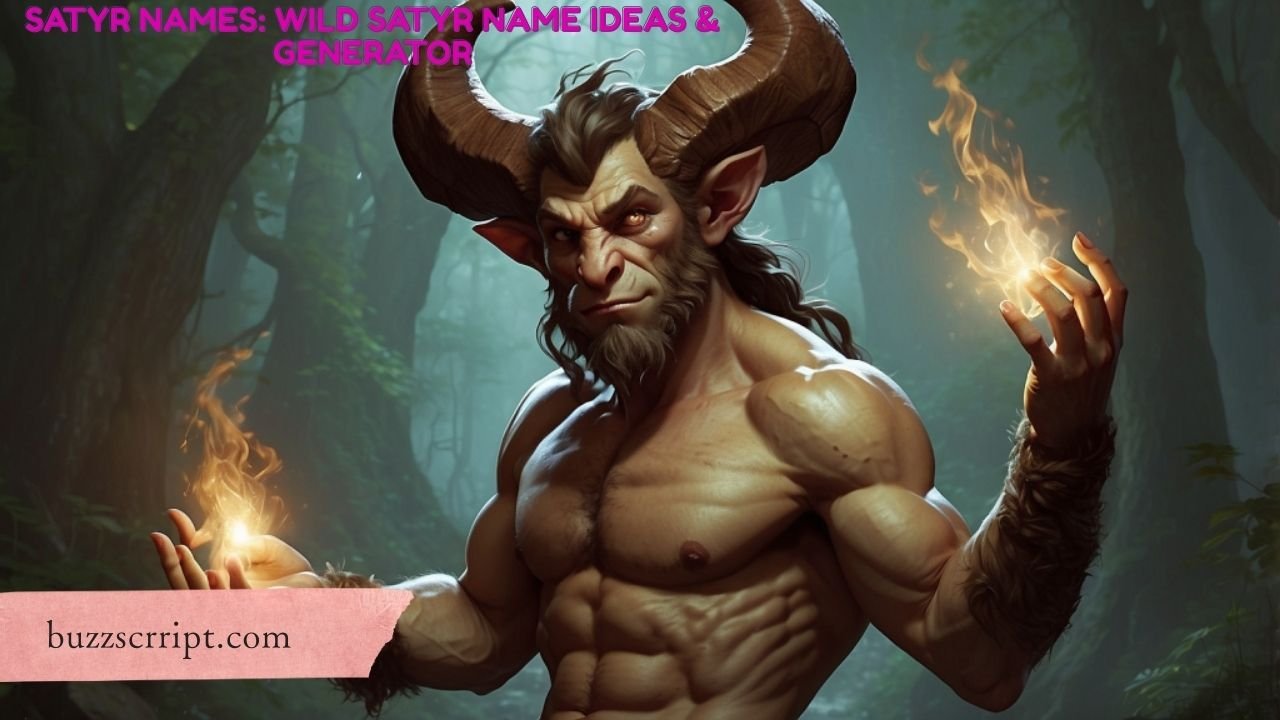 Satyr Names: Wild Satyr Name Ideas & Generator