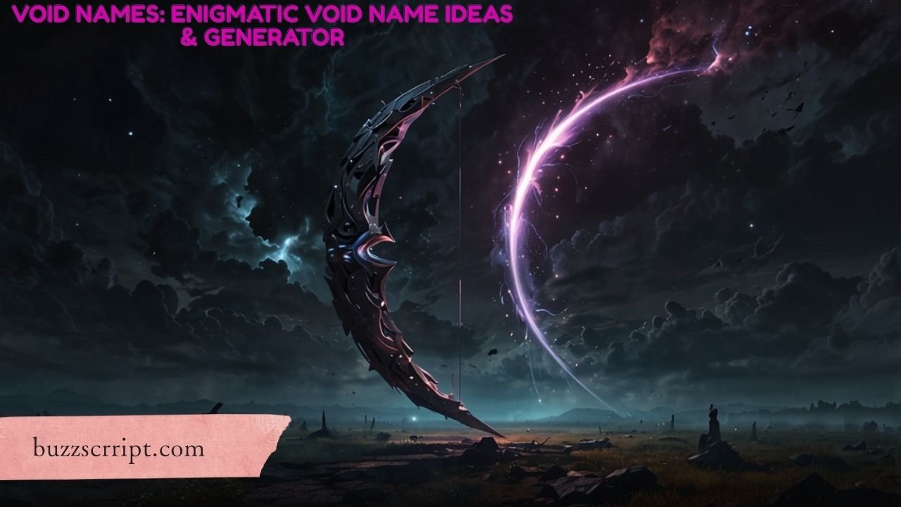 Void Names: Enigmatic Void Name Ideas & Generator