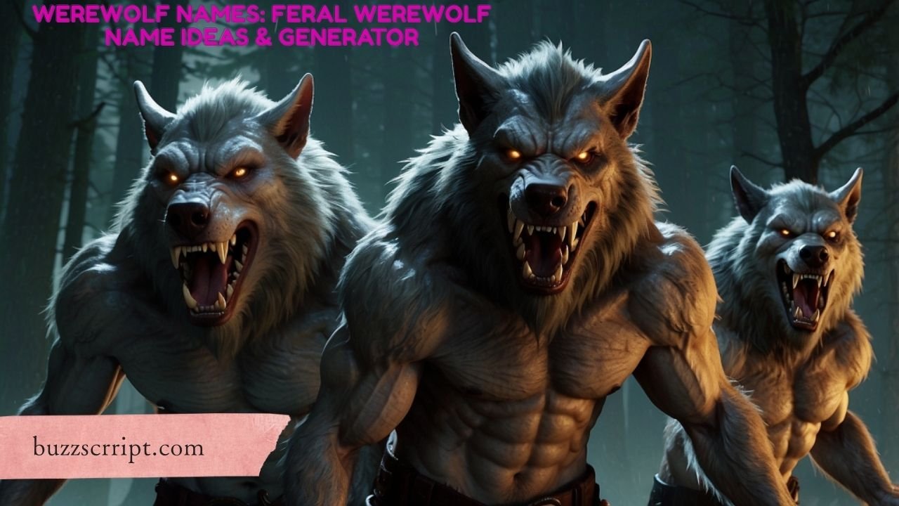 Werewolf Names: Feral Werewolf Name Ideas & Generator