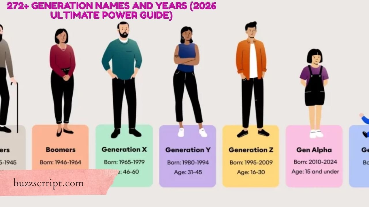 272+ Generation Names and Years (2026 Ultimate Power Guide)