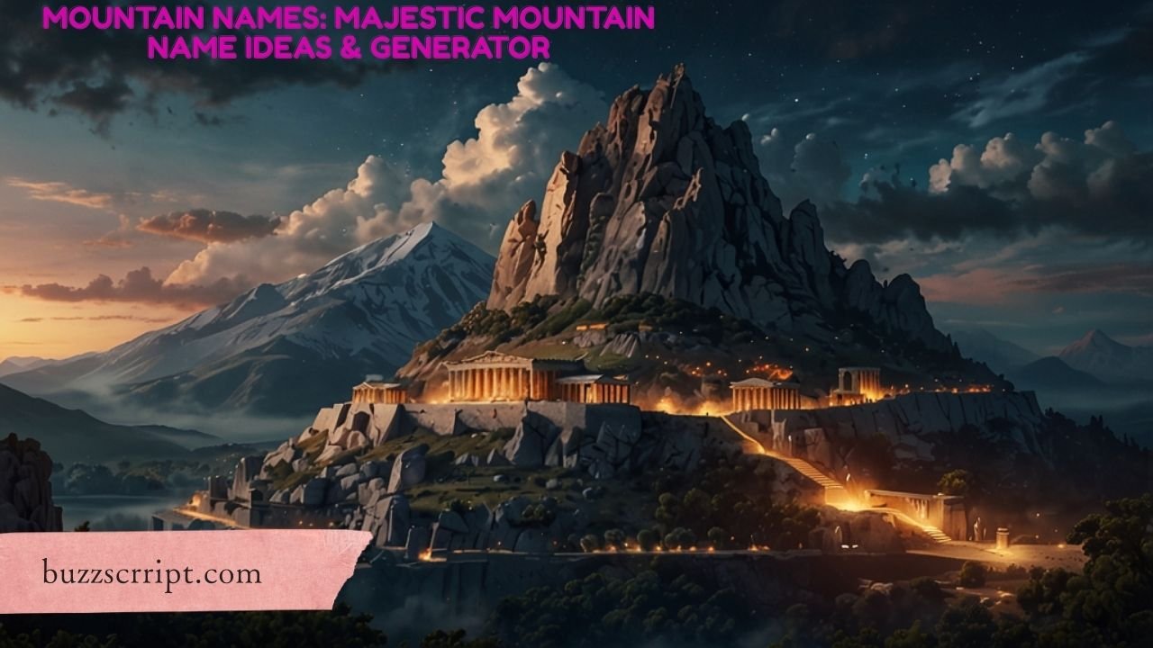 Mountain Names: Majestic Mountain Name Ideas & Generator