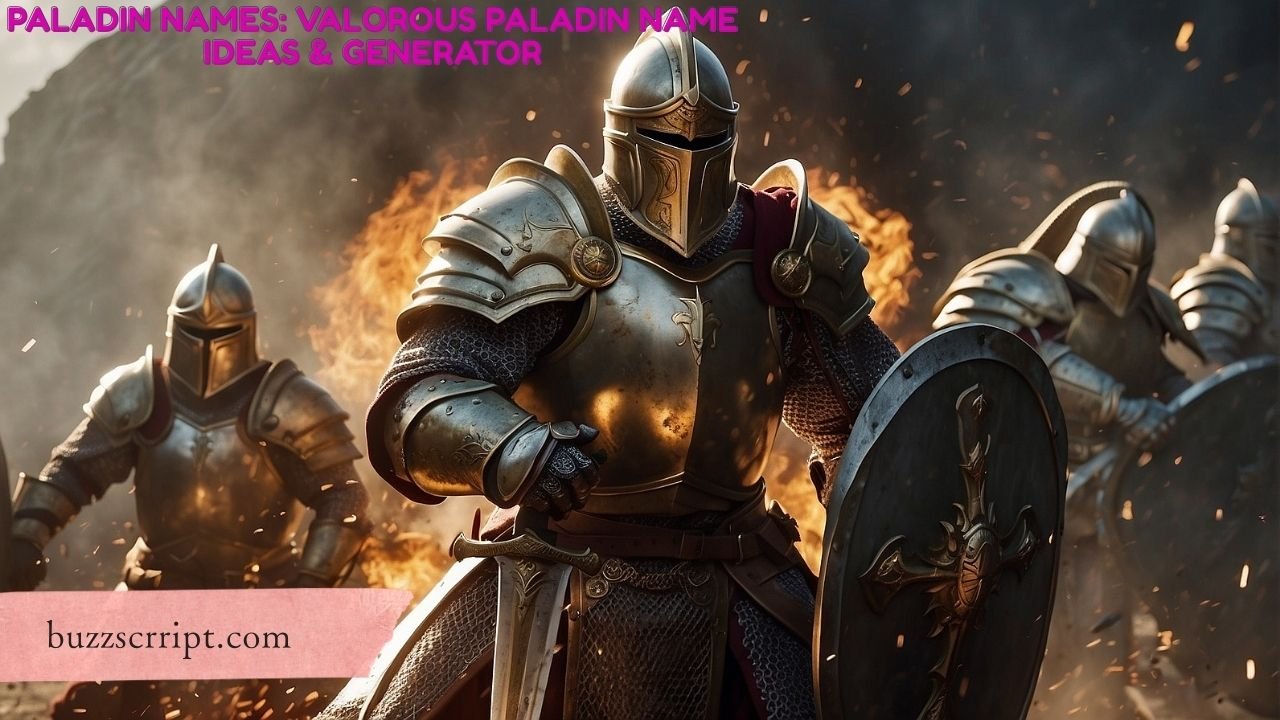 Paladin Names: Valorous Paladin Name Ideas & Generator